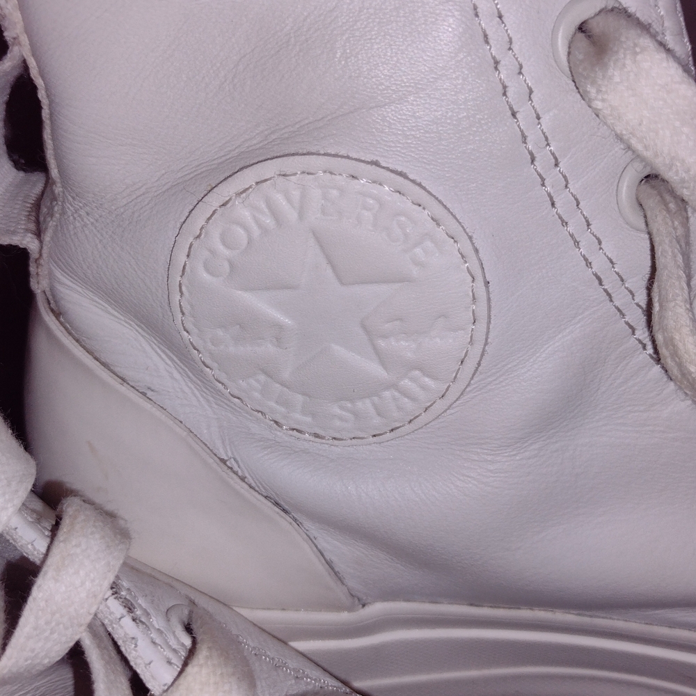 Platform Leather Converse - image 2